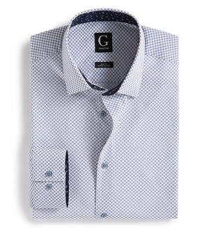 Slim Fit Geo Print Dress Shirt