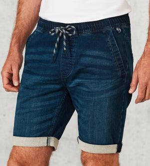 Modern Fit Pull-On Stretch Denim Shorts