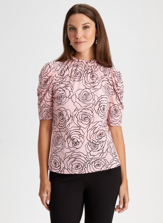 Rose Print Top