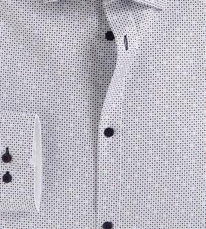 Slim Fit Stretch Non-Iron Dot Print Dress Shirt