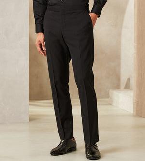 Slim Fit Solid Tuxedo Pants