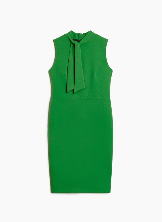 Sleeveless Tie Neck Dress