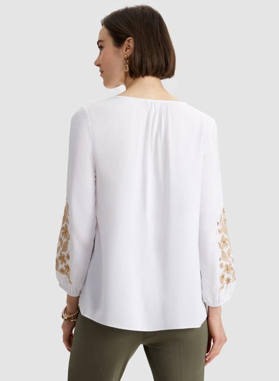 Floral Embroidery Blouse