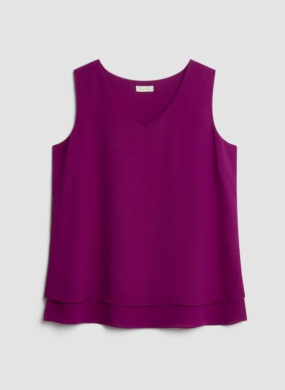 Sleeveless V-Neck Blouse