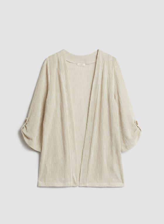 3/4 Sleeve Open Front Top