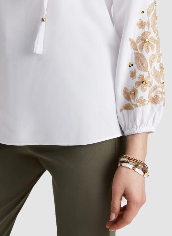 Floral Embroidery Blouse