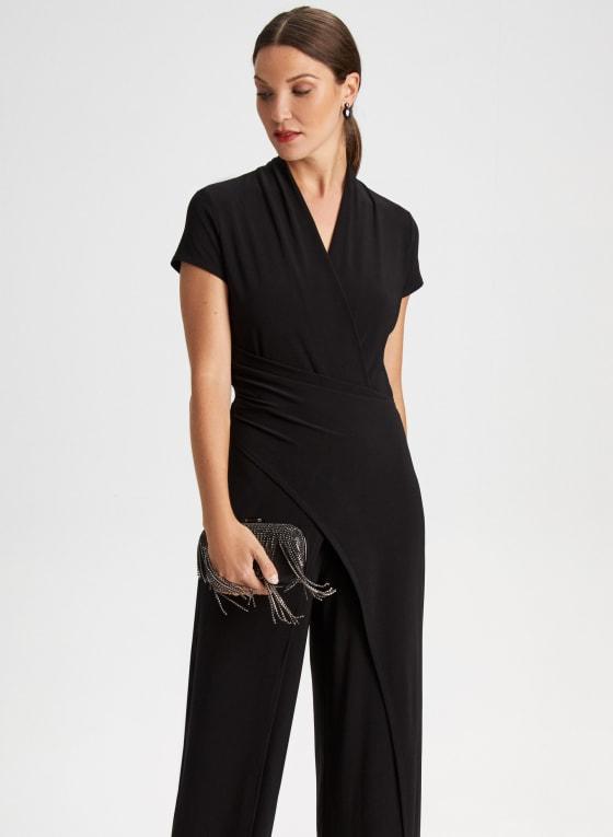 V-Neck Wide Leg Jumpsuit