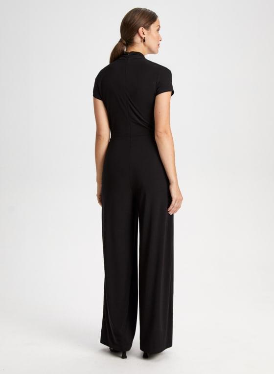 V-Neck Wide Leg Jumpsuit