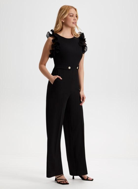 Organza Ruffle Detail Jumpsuit