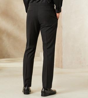 Slim Fit Solid Tuxedo Pants