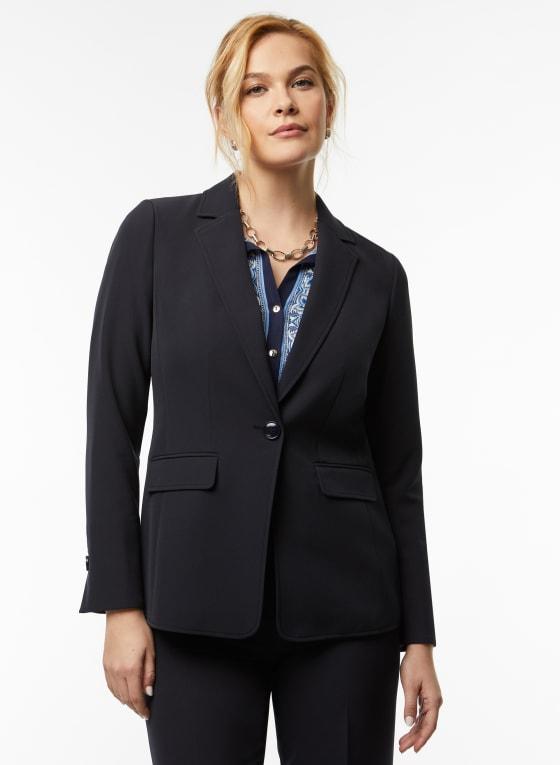 Notched Collar Blazer