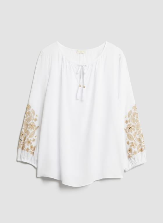 Floral Embroidery Blouse