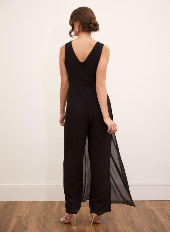 Rhinestone Stripe Detail Jumpsuit