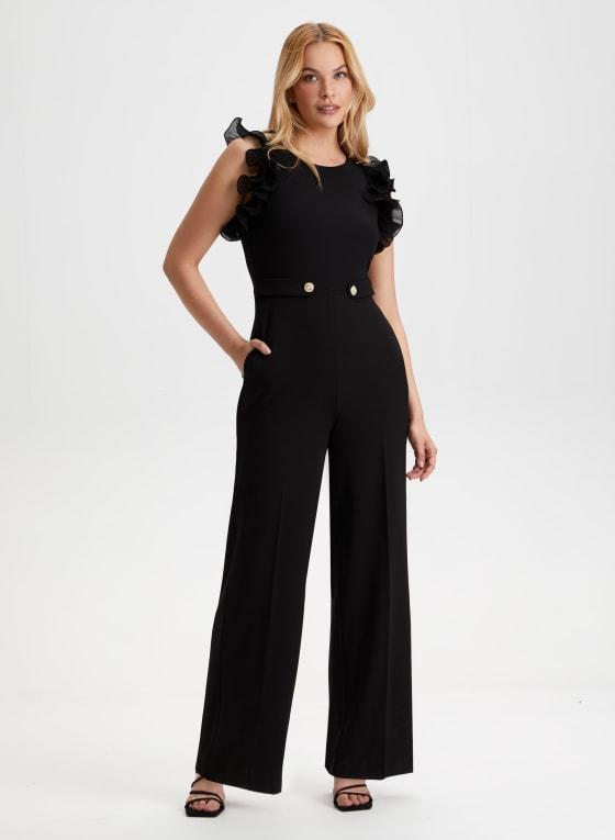 Organza Ruffle Detail Jumpsuit