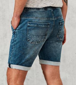 Modern Fit Pull-On Stretch Denim Shorts