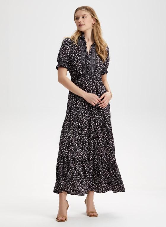 Floral Print Tiered Dress