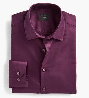 Slim Fit Non-Iron Sateen Dress Shirt