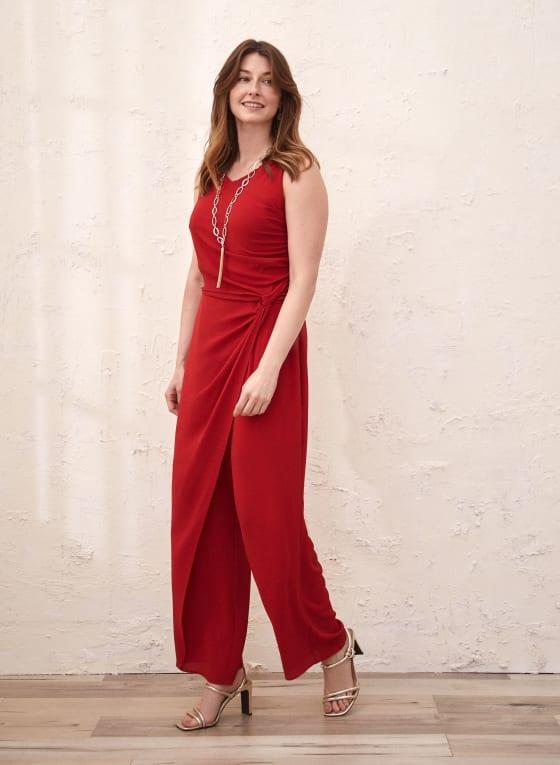 Twist Detail Wide Leg Jumpsuit